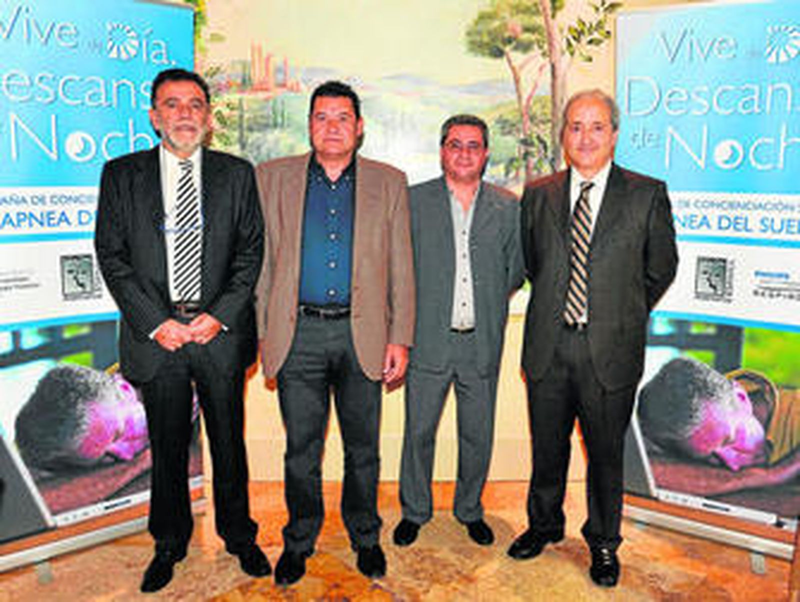 Neumólogos y pacientes han participado en la campaña Vive de día. Descansa de noche, con el objetivo de dar a conocer la apnea del sueño.