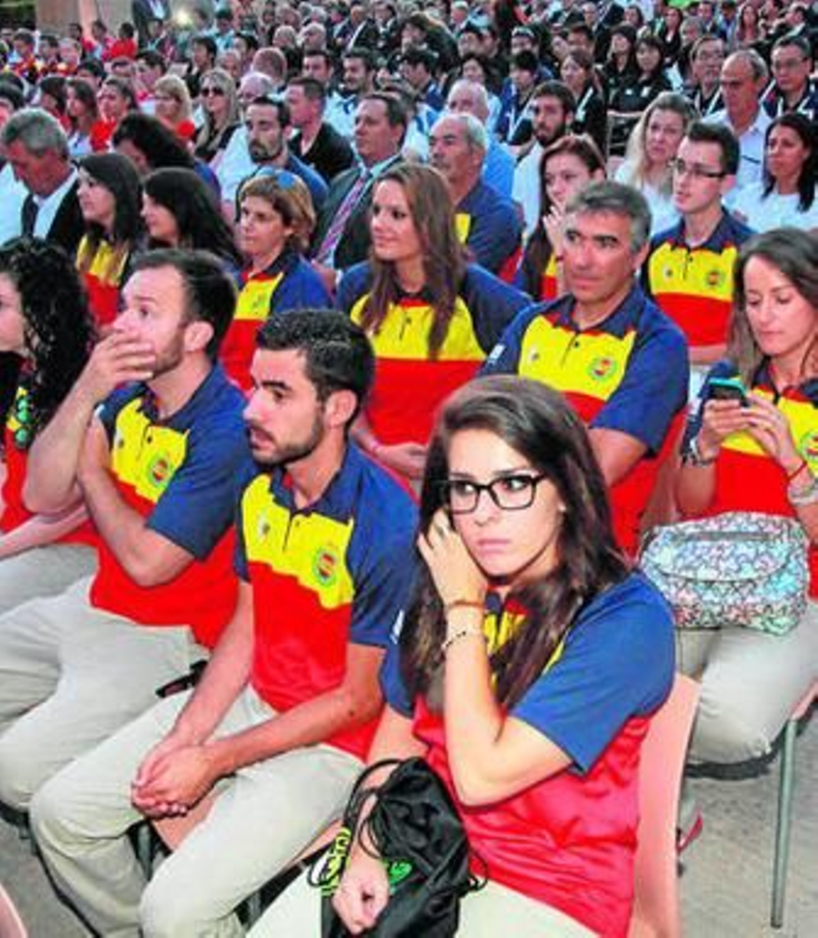 Miembros de la delegación española en el acto de apertura.
