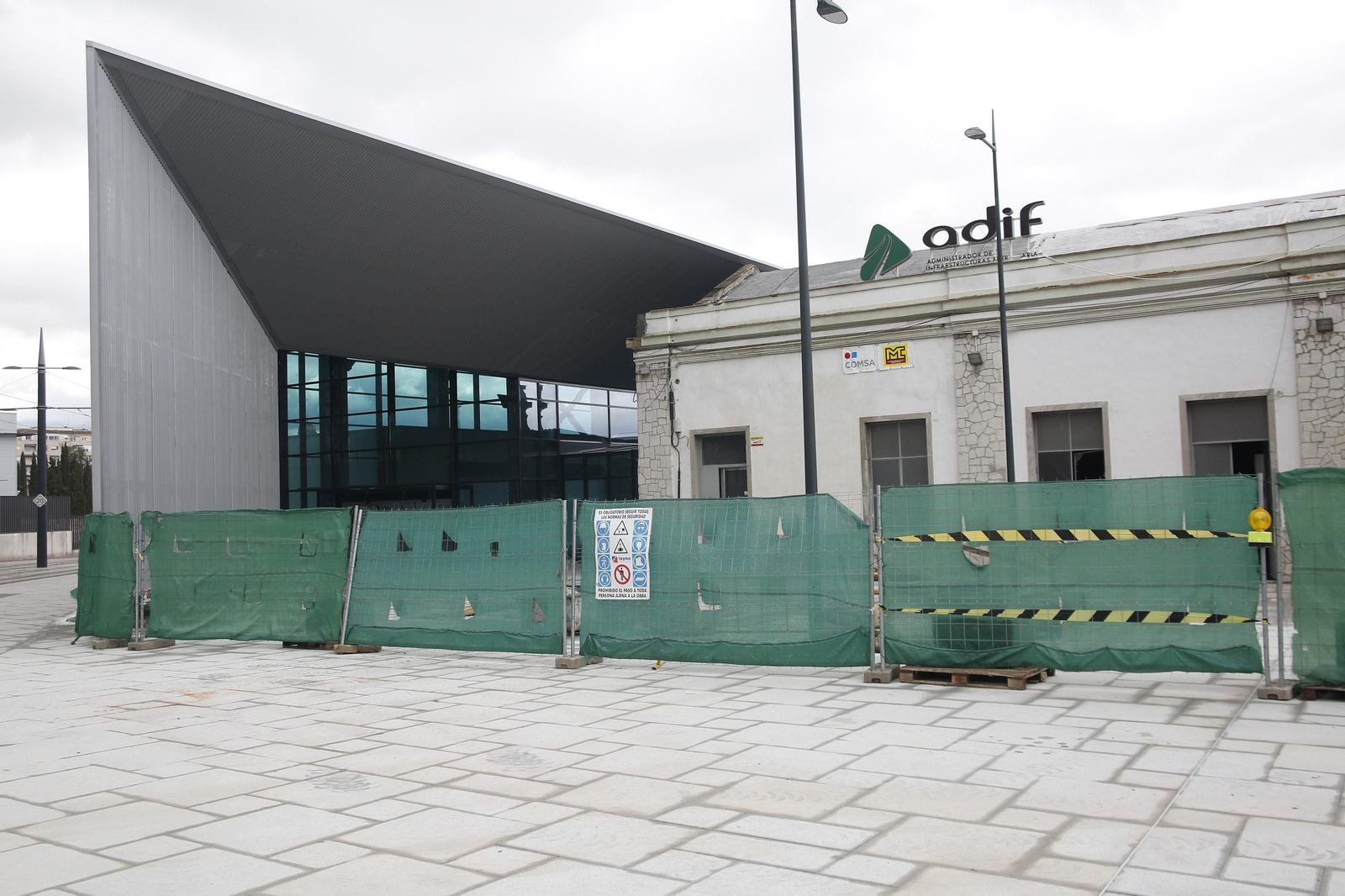 La futura estación de AVE, donde se están culminando las obras.