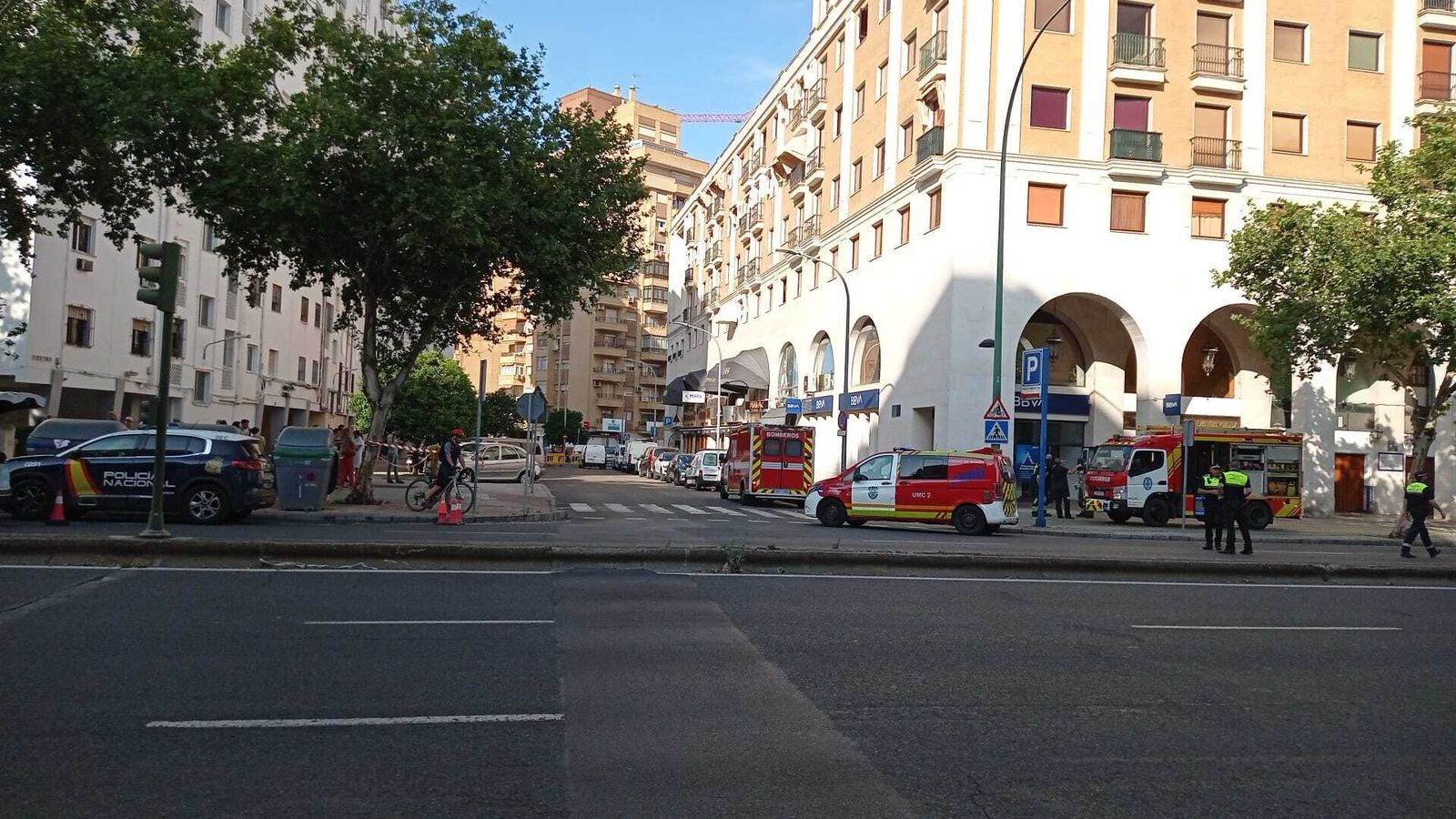 Incendio de origen eléctrico en un edificio de la avenida de Kansas City