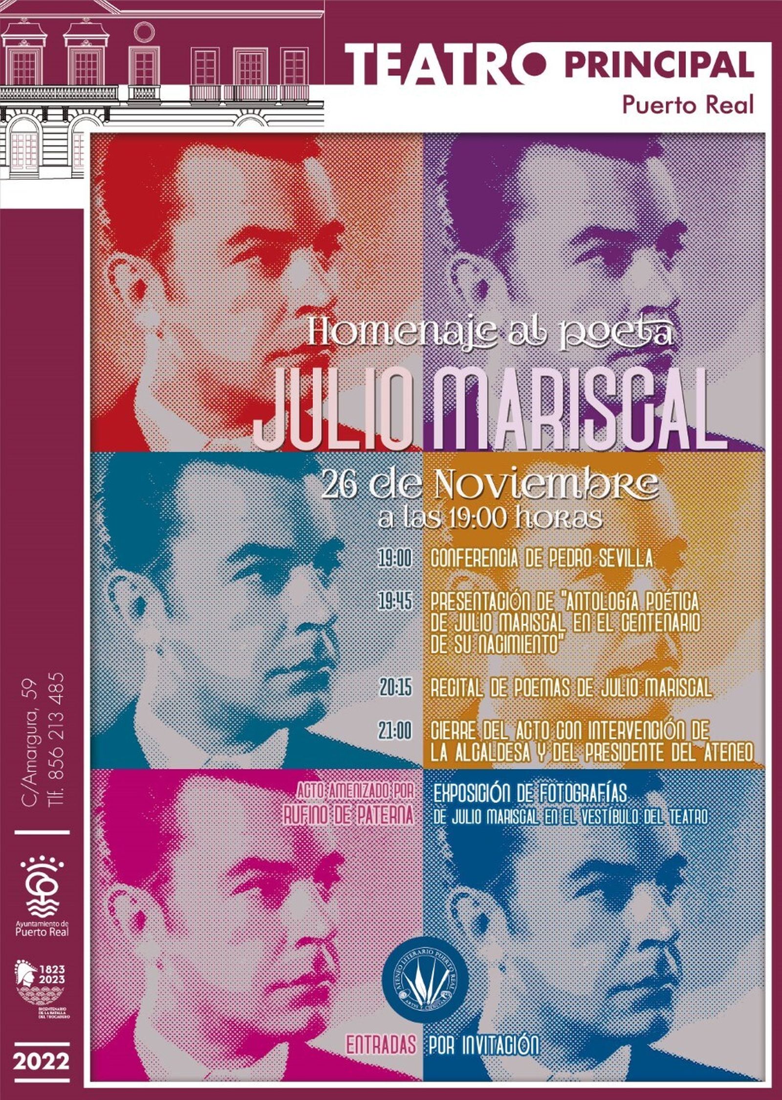 Cartel anunciador del evento en el Teatro Principal