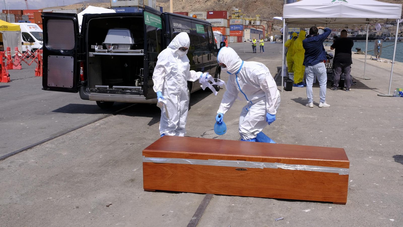 Ejercicio Marsec25 simulacro, en el Puerto de Almería, en imágenes