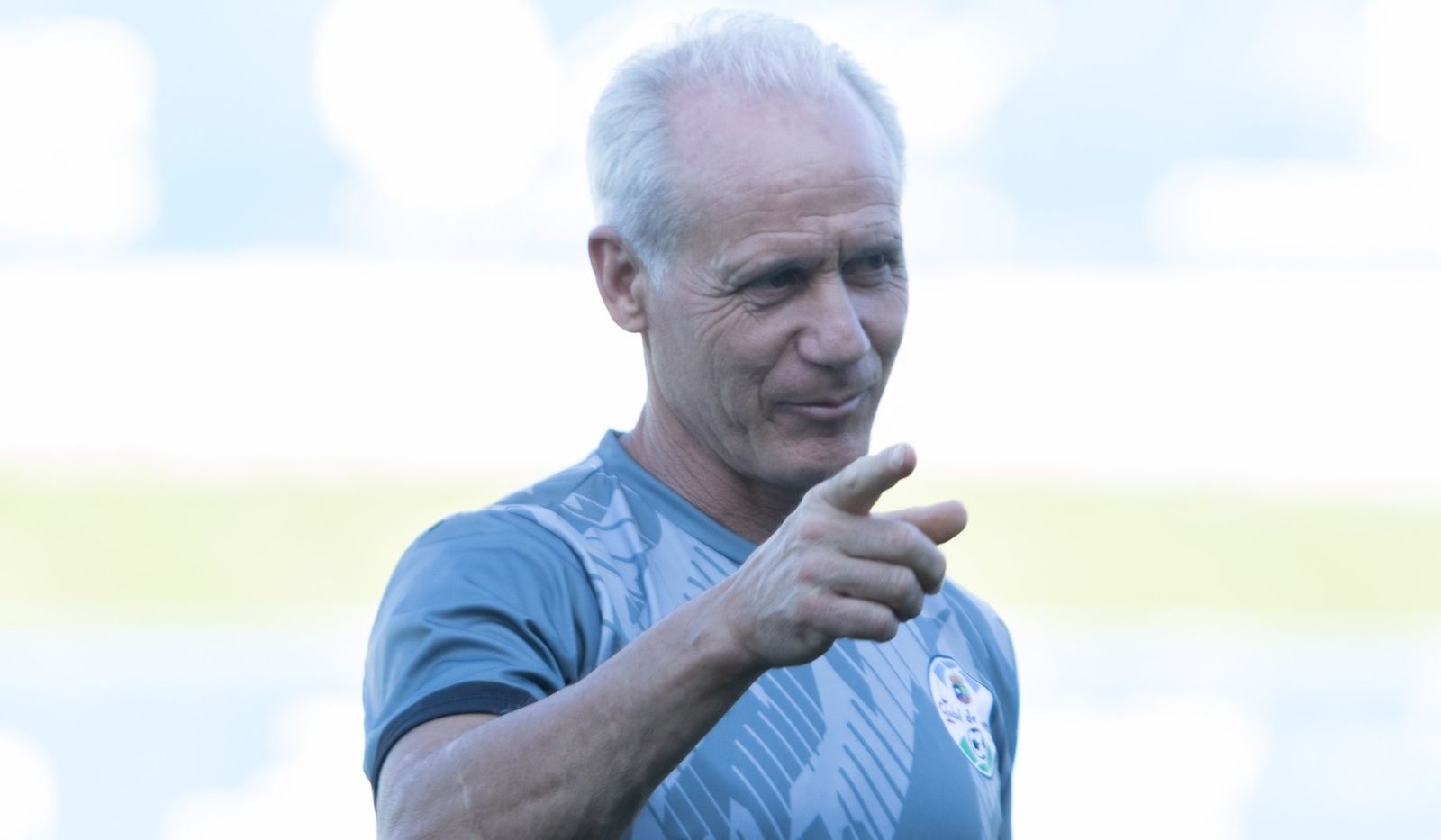 Rafael Carrillo 'Falete' gesticula durante un entrenamiento.