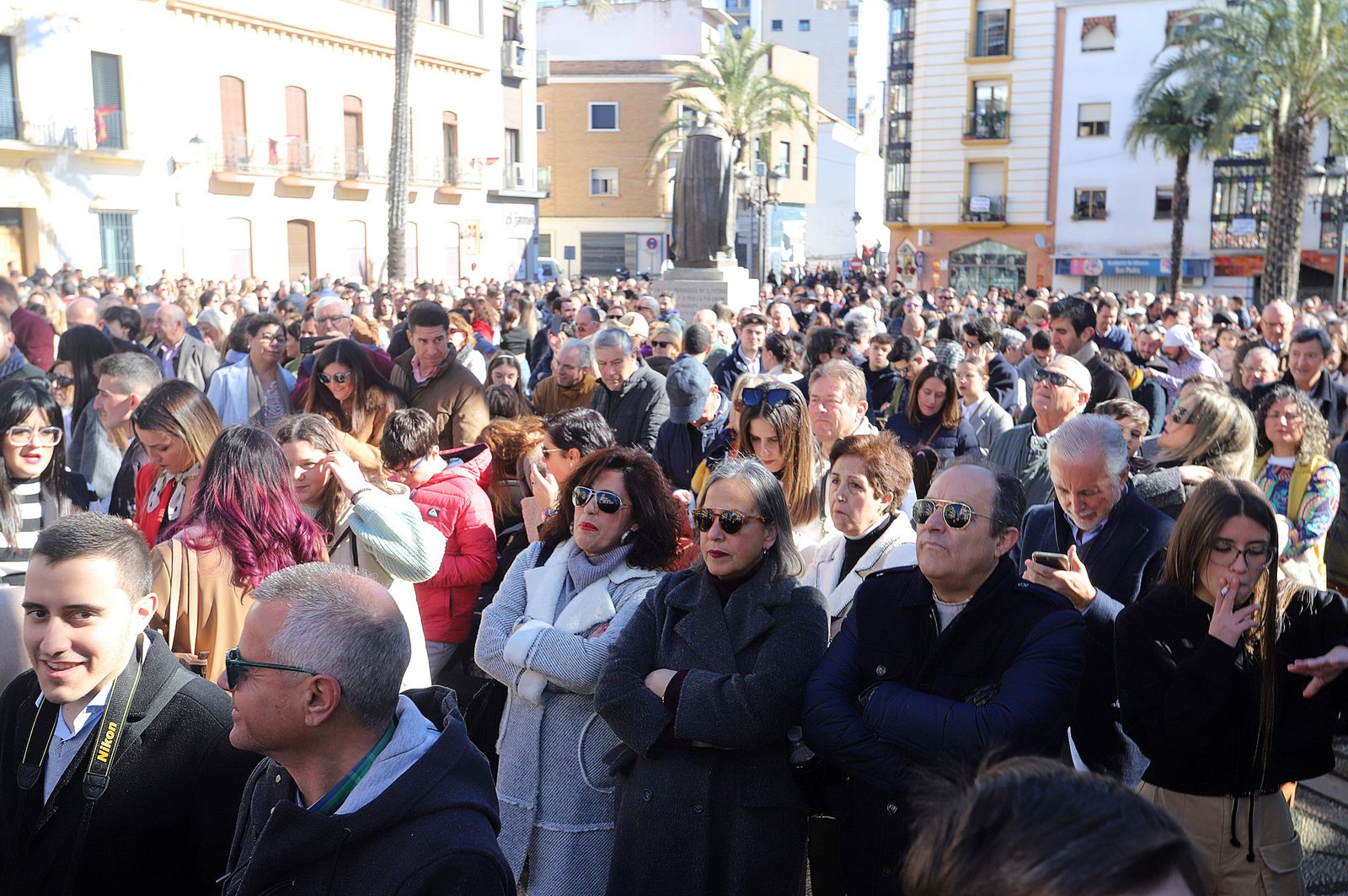 Imágenes del ambiente en la procesión de San Sebastián
