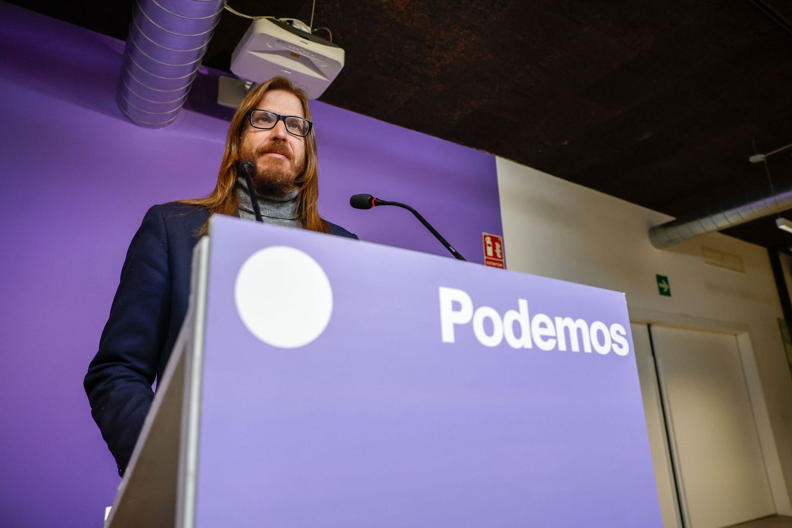 El secretario de Organización y portavoz de Podemos, Pablo Fernández.