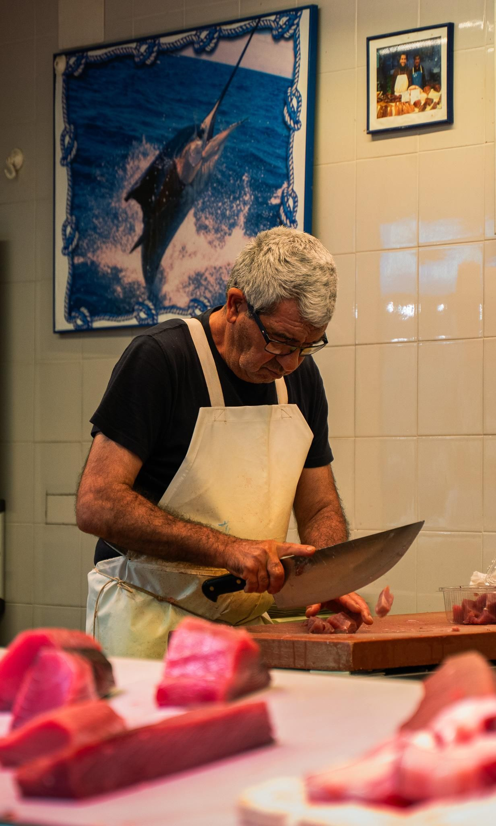 Imágenes del ambiente en el Mercado del Carmen en la mañana del martes