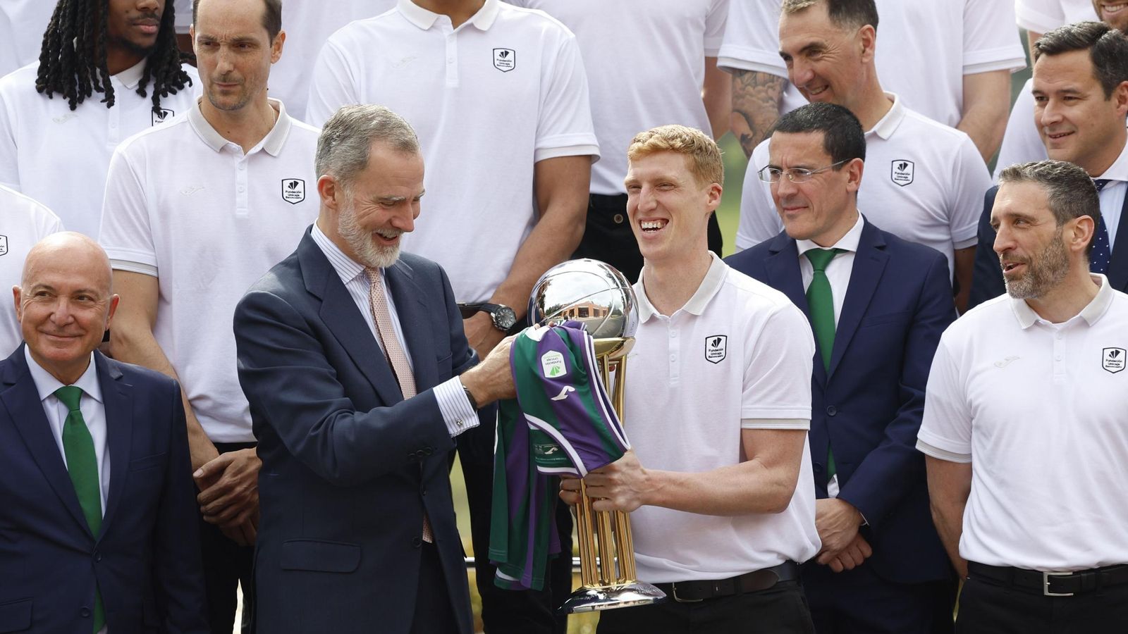 La recepción del Rey Felipe VI al Unicaja, en fotos