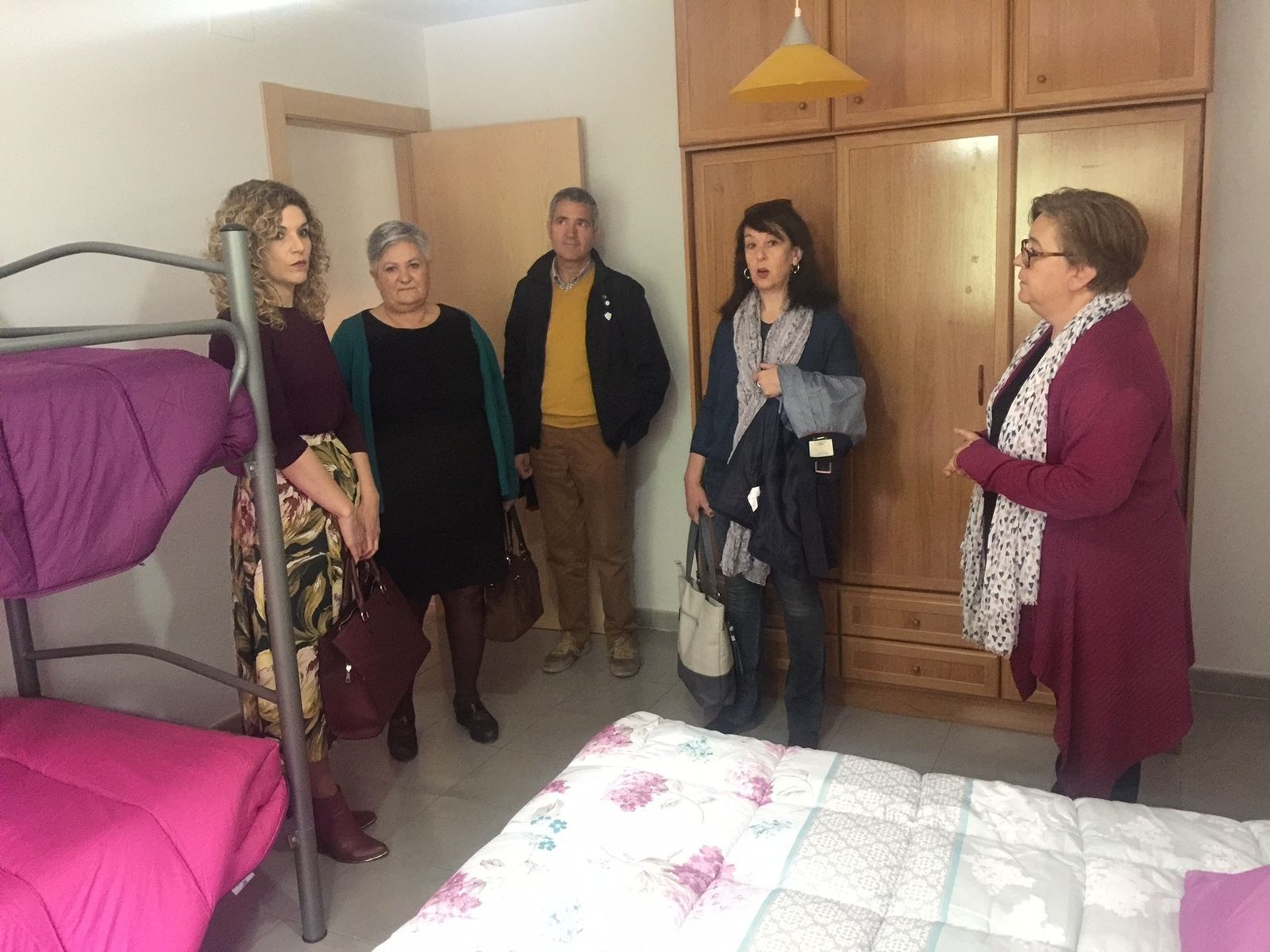 Visita a la casa de acogida que se fundó en el año 2000.