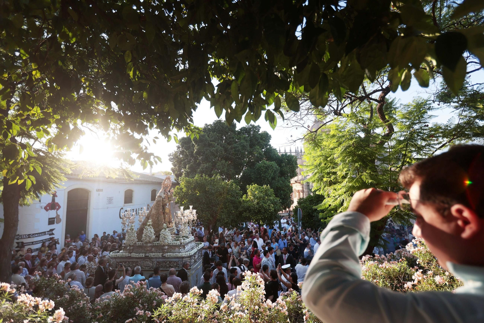 Procesión de la Virgen del Carmen por las calles de Jerez
