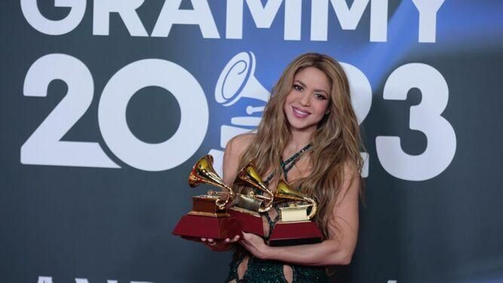 Shakira en la pasada ceremonia en Sevilla.