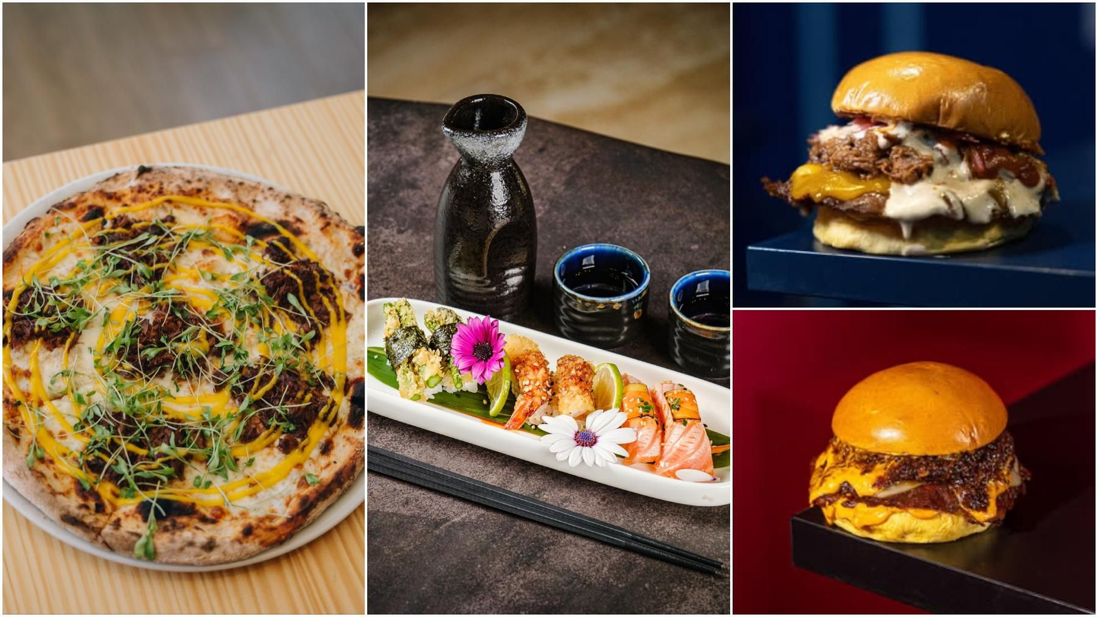 Pizzas, sushi y hamburguesas, entre lo más buscado por los malagueños.