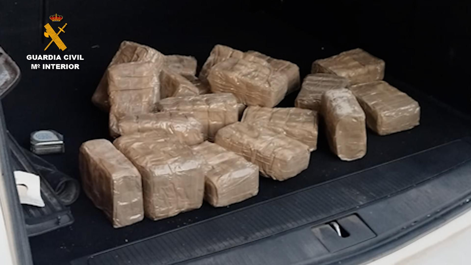 Imagen de la droga interceptada.