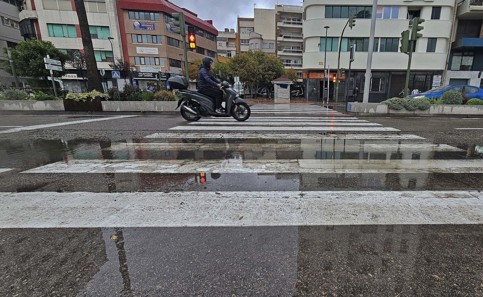 Fotos de la lluvia provocada por la borrasca atlántica en Algeciras