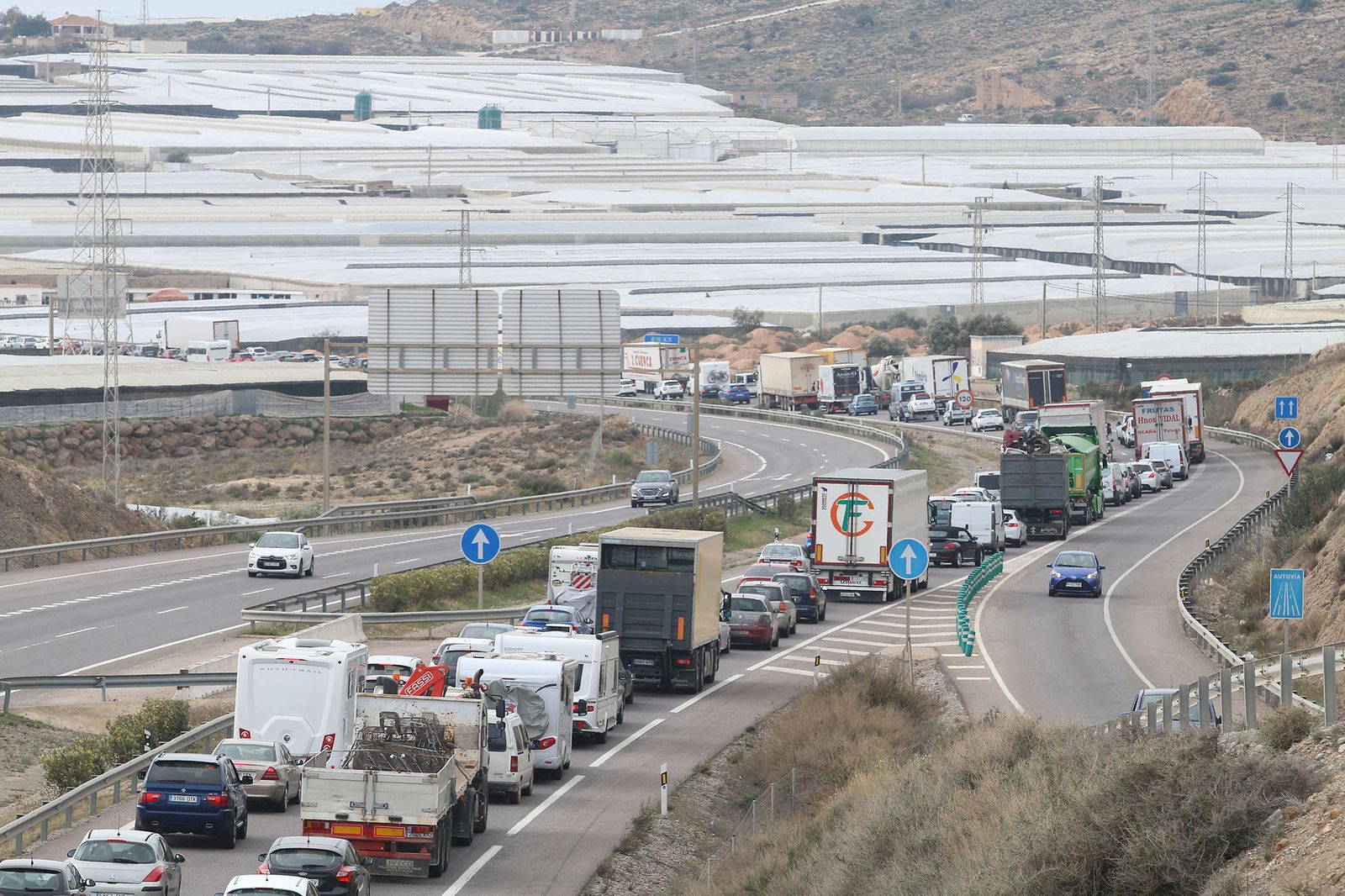 Las imágenes de la manifestación de agricultores