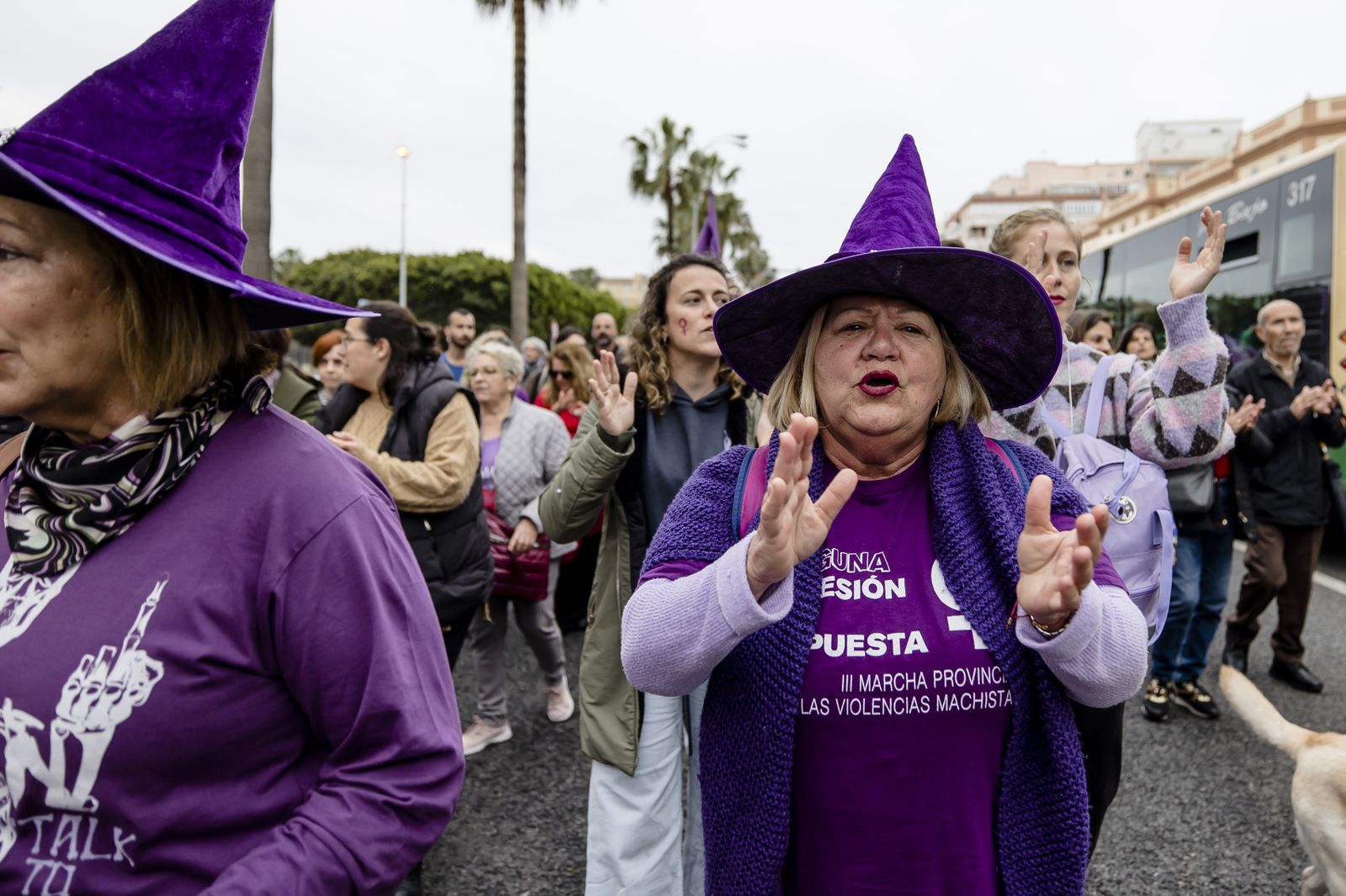 Las imágenes de la manifestación del 8M en Cádiz.