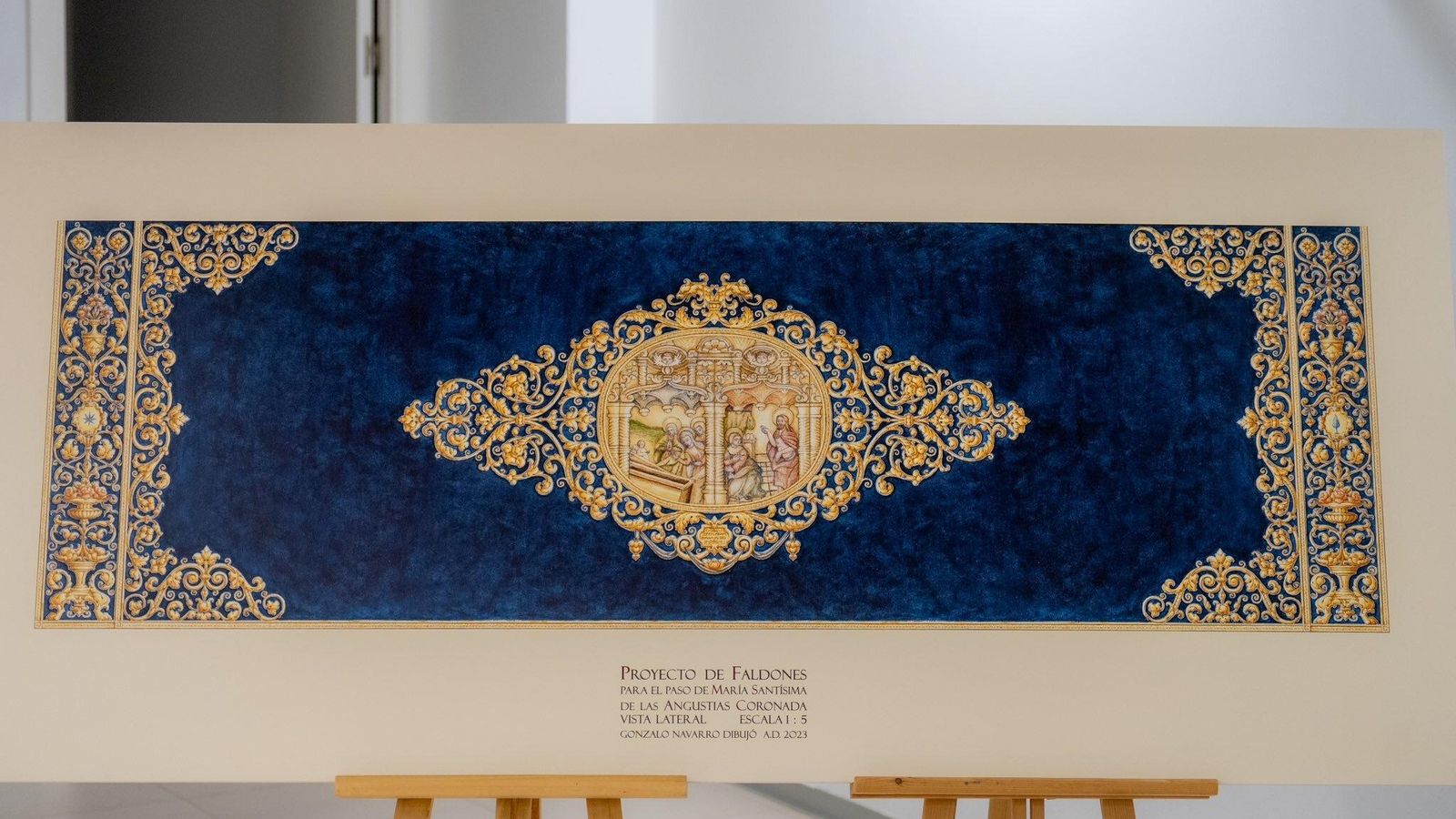 Vista lateral de los faldones