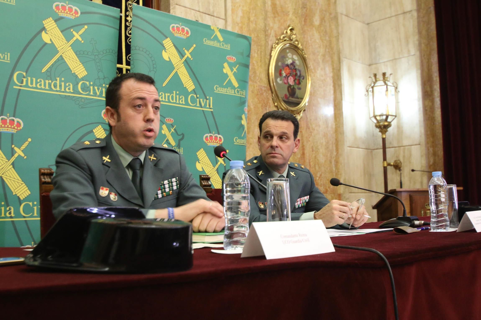 La rueda de prensa con datos de la Operación Nemo, en imágenes
