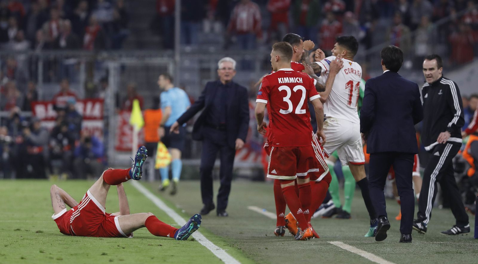 El Bayern Múnich-Sevilla FC, en imágenes