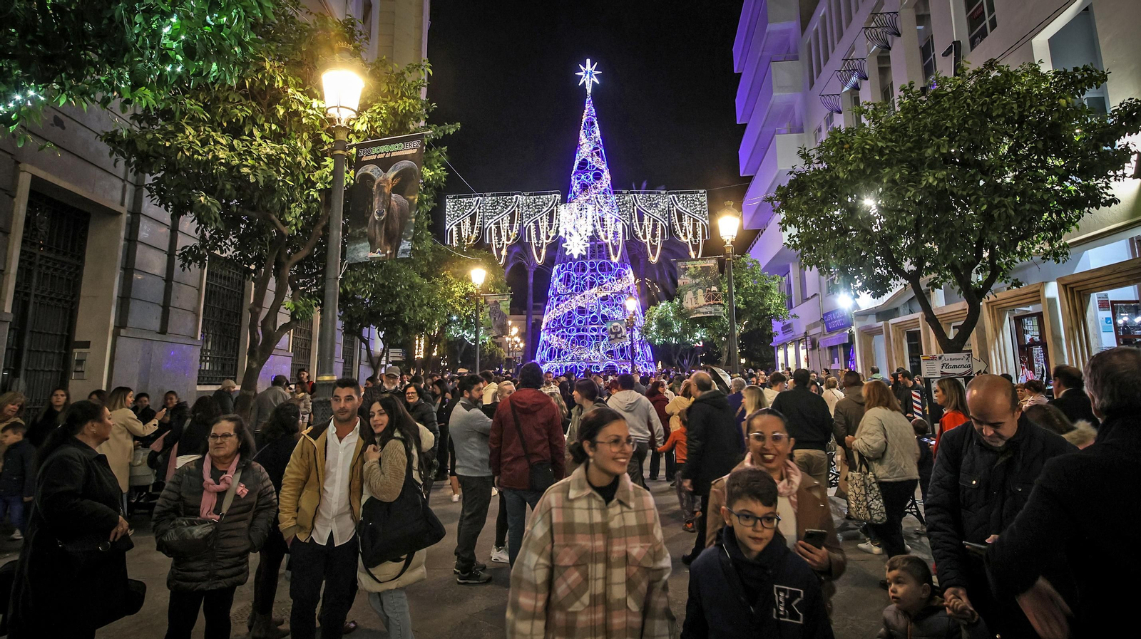 Jerez enciende su alumbrado navideño