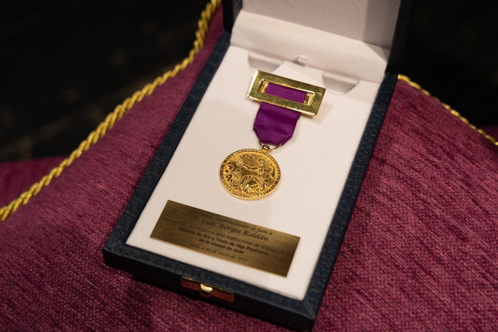 Entrega de la Medalla de Oro de la Ciudad a Luis Berges