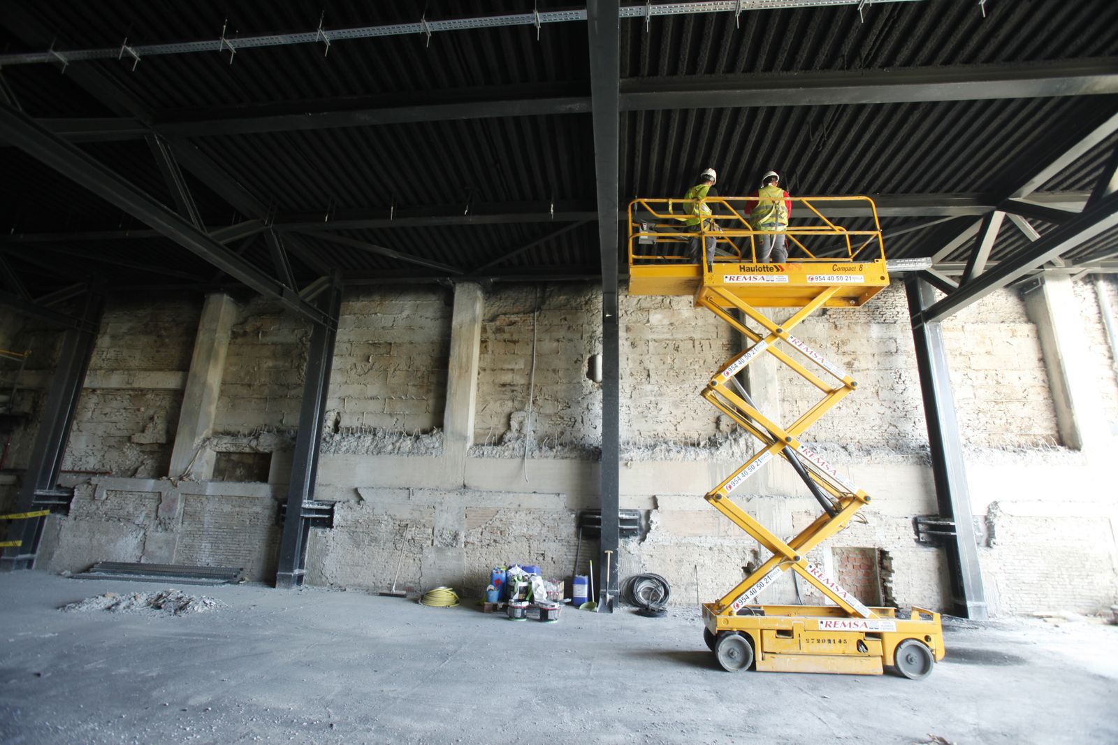 Obras en la "nueva" fábrica de Cruzcampo