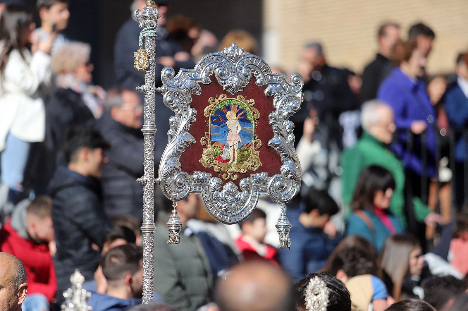 Imágenes de la procesión de San Sebastián en Huelva