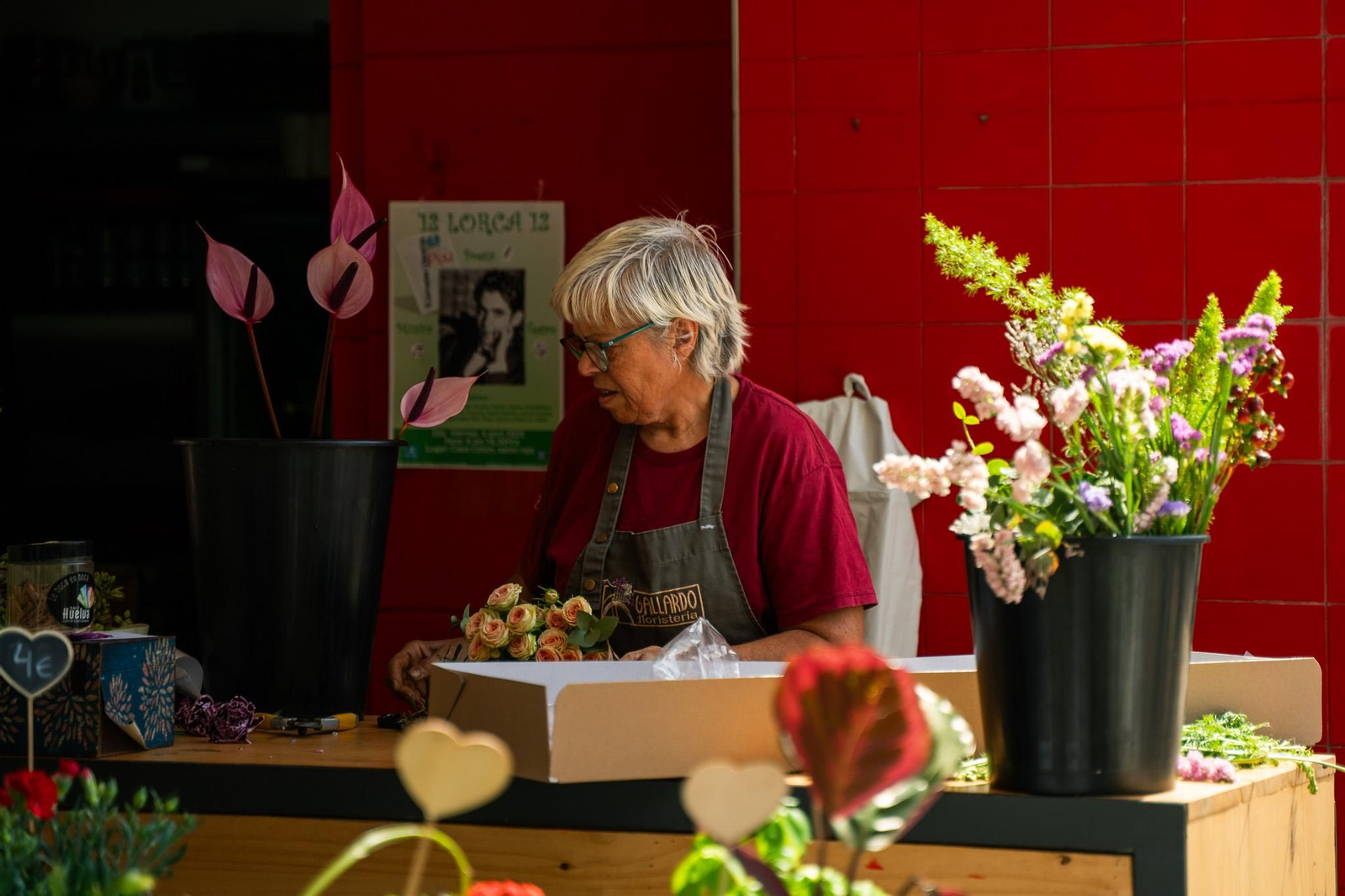 Imágenes del ambiente en el Mercado del Carmen en la mañana del martes
