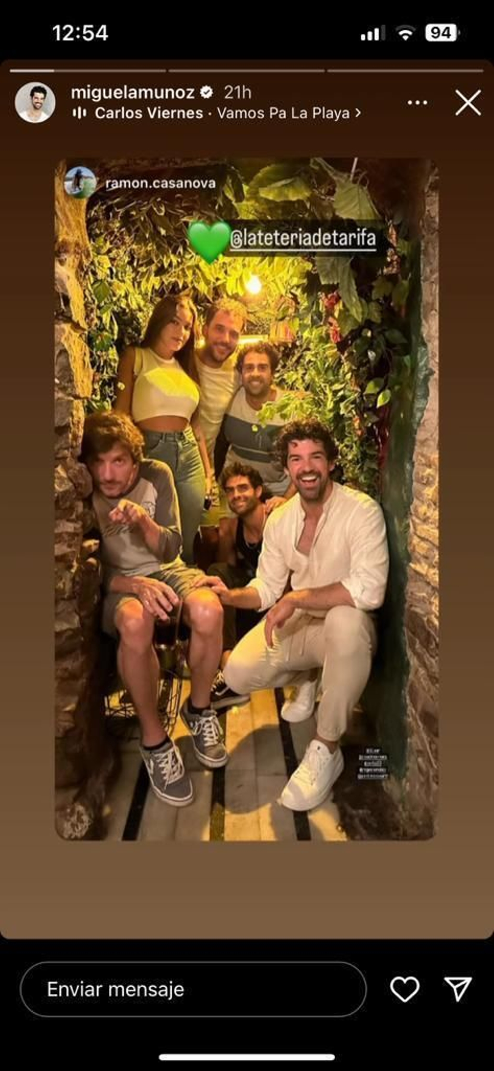 Historia compartida por Miguel Ángel Muñoz en Tarifa.