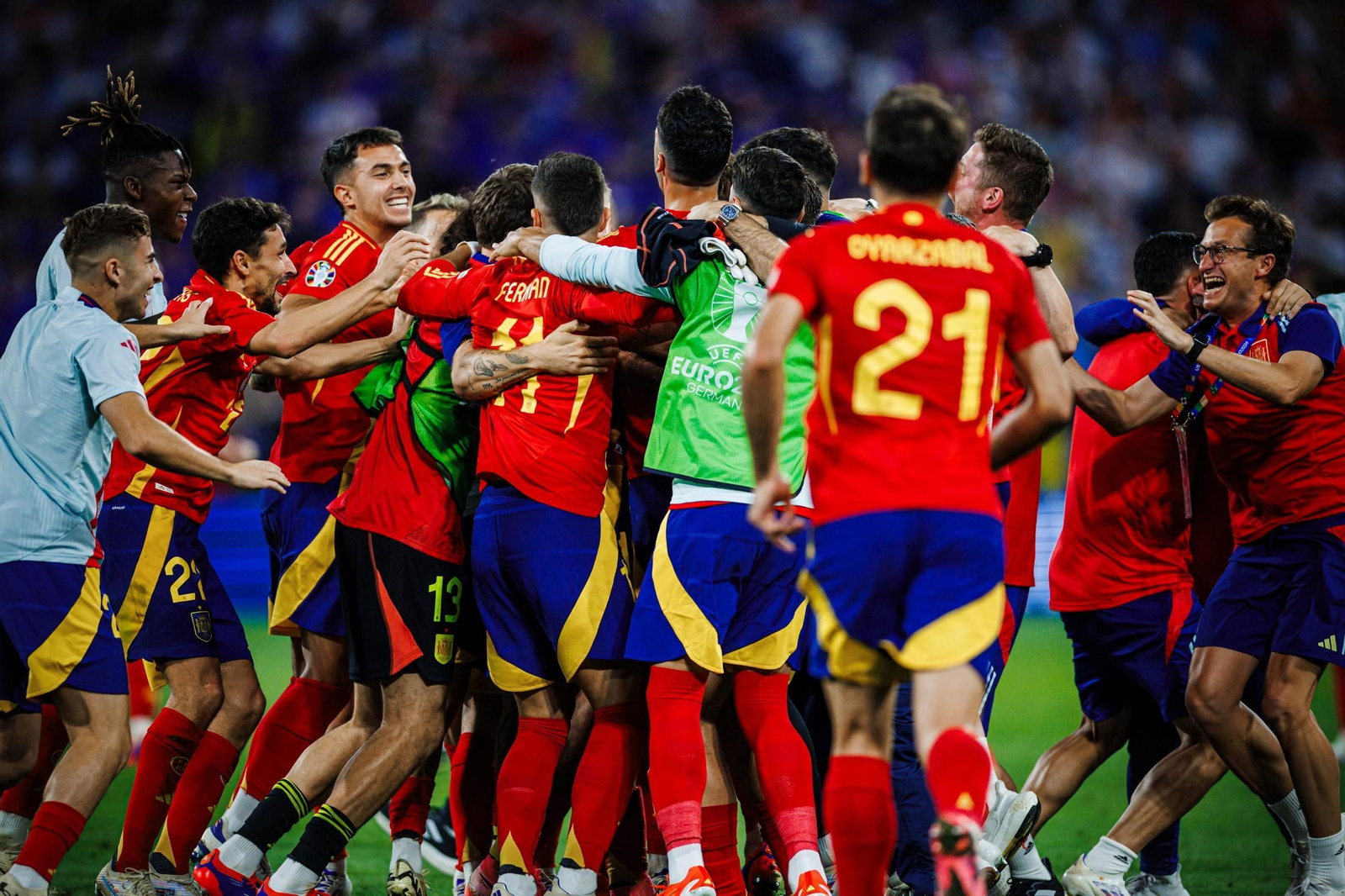 Las mejores imágenes del España - Francia