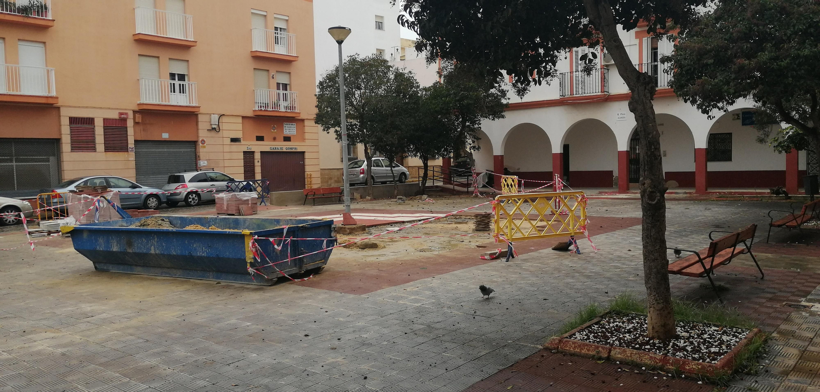 Trabajos de mejora en la Plaza Alameda
