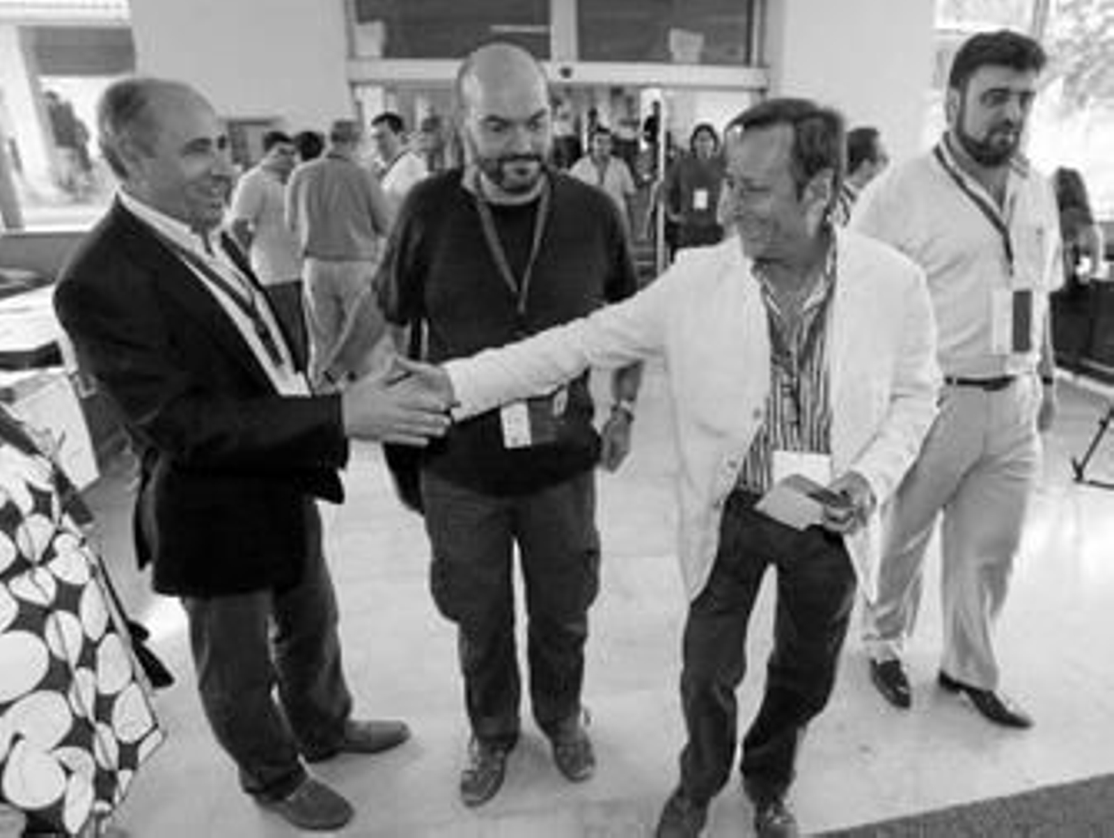 Isaías Ortega y Antonio Fernández antes del inicio del congreso.