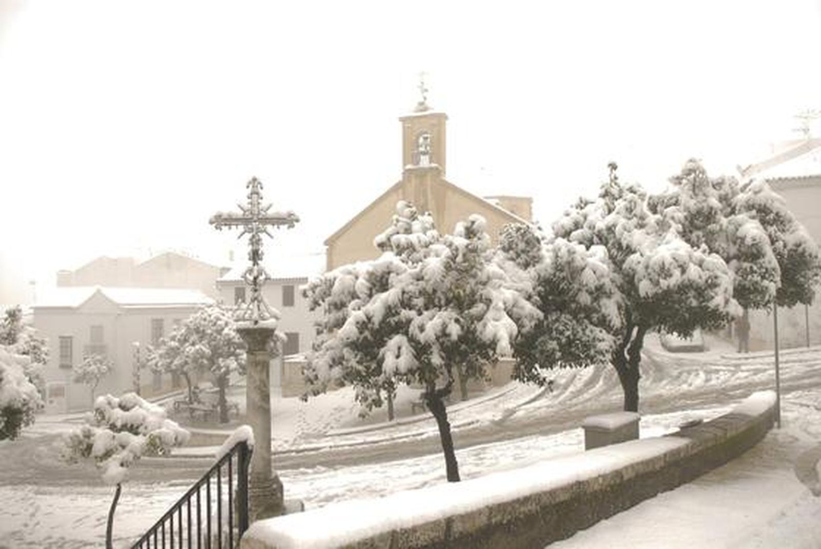 Las imágenes de las nevadas en la provincia de Sevilla