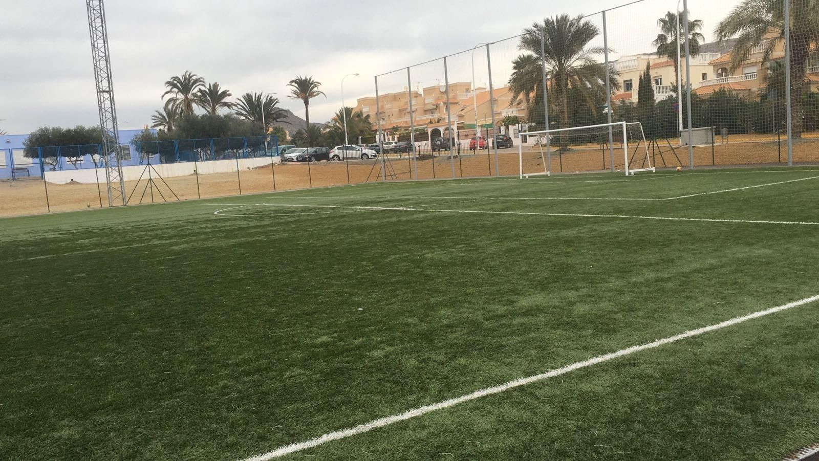 Campo de fútbol de Venus Pádel en Terreros.