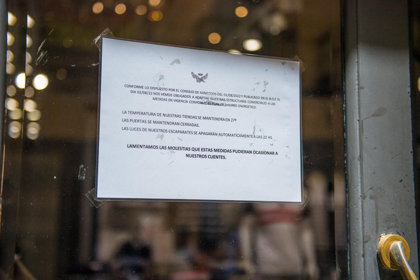 Imágenes de la puesta en marcha del Plan de Ahorro Energético en Málaga