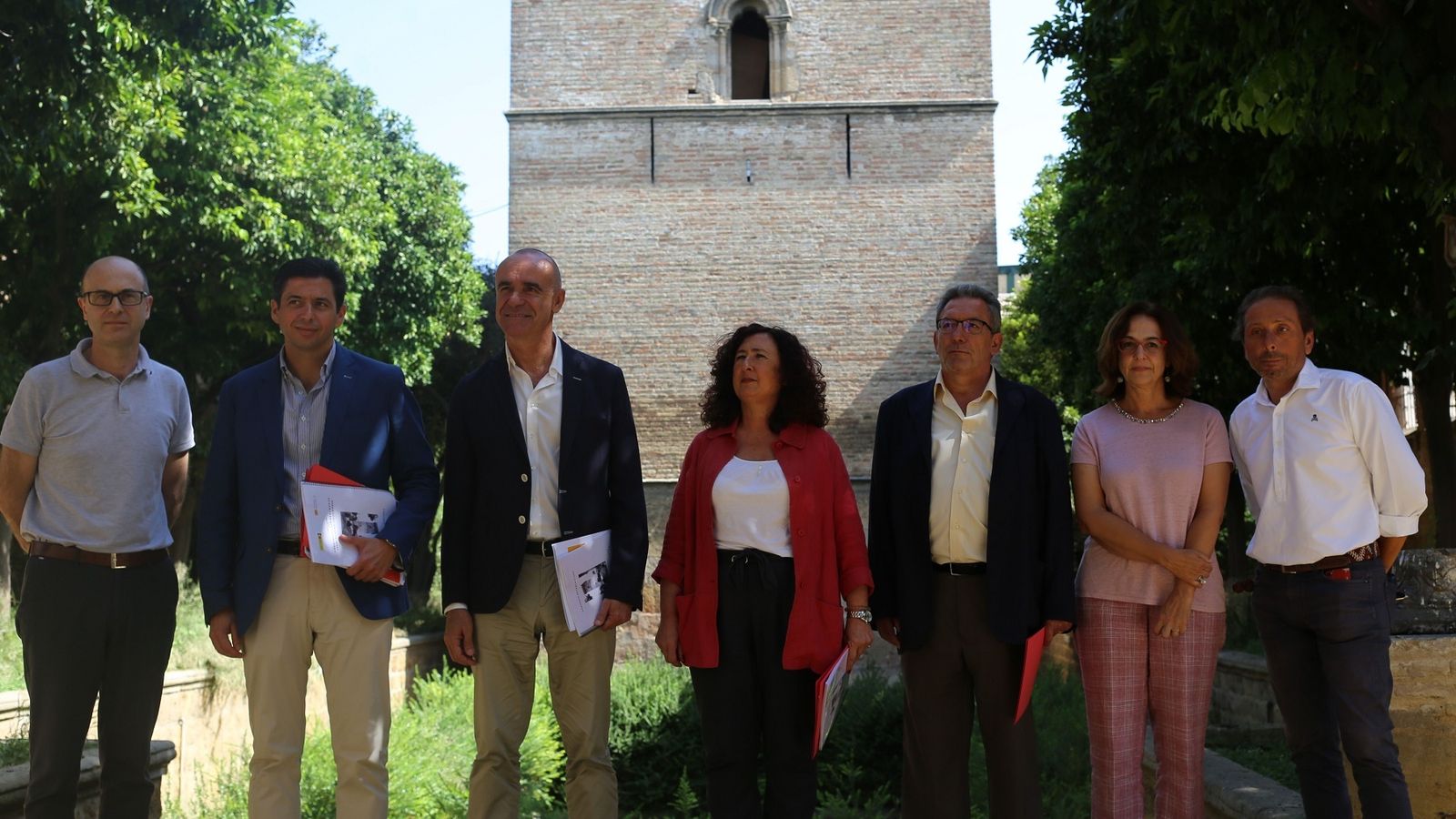 Equipo técnico que participa en el proyecto de rehabilitación de la Torre de don Fadrique.