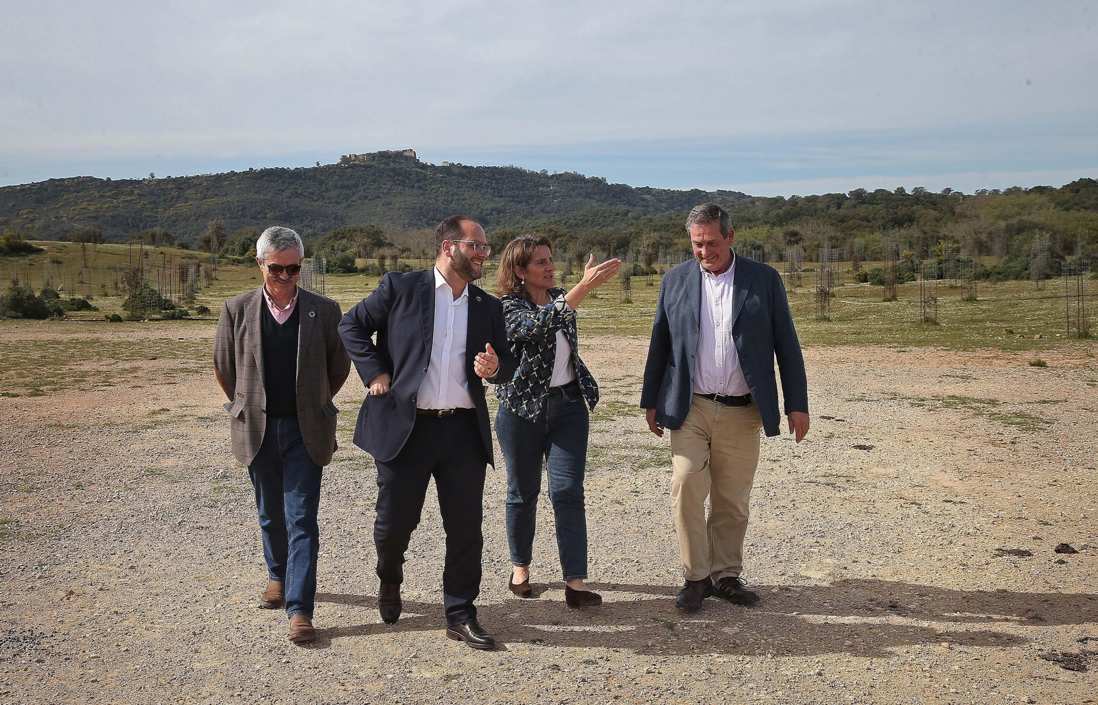Visita de Teresa Ribera a la finca La Almoraima