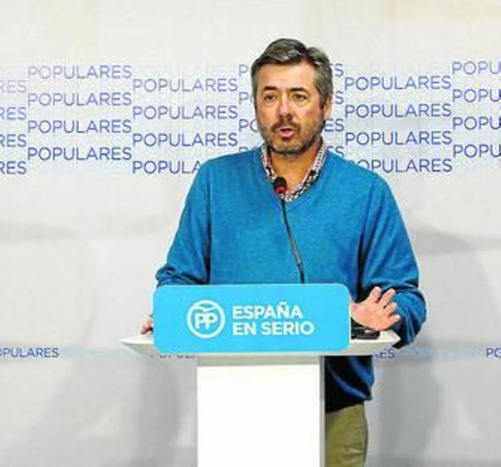 Torrico durante una comparecencia en la sede del PP.