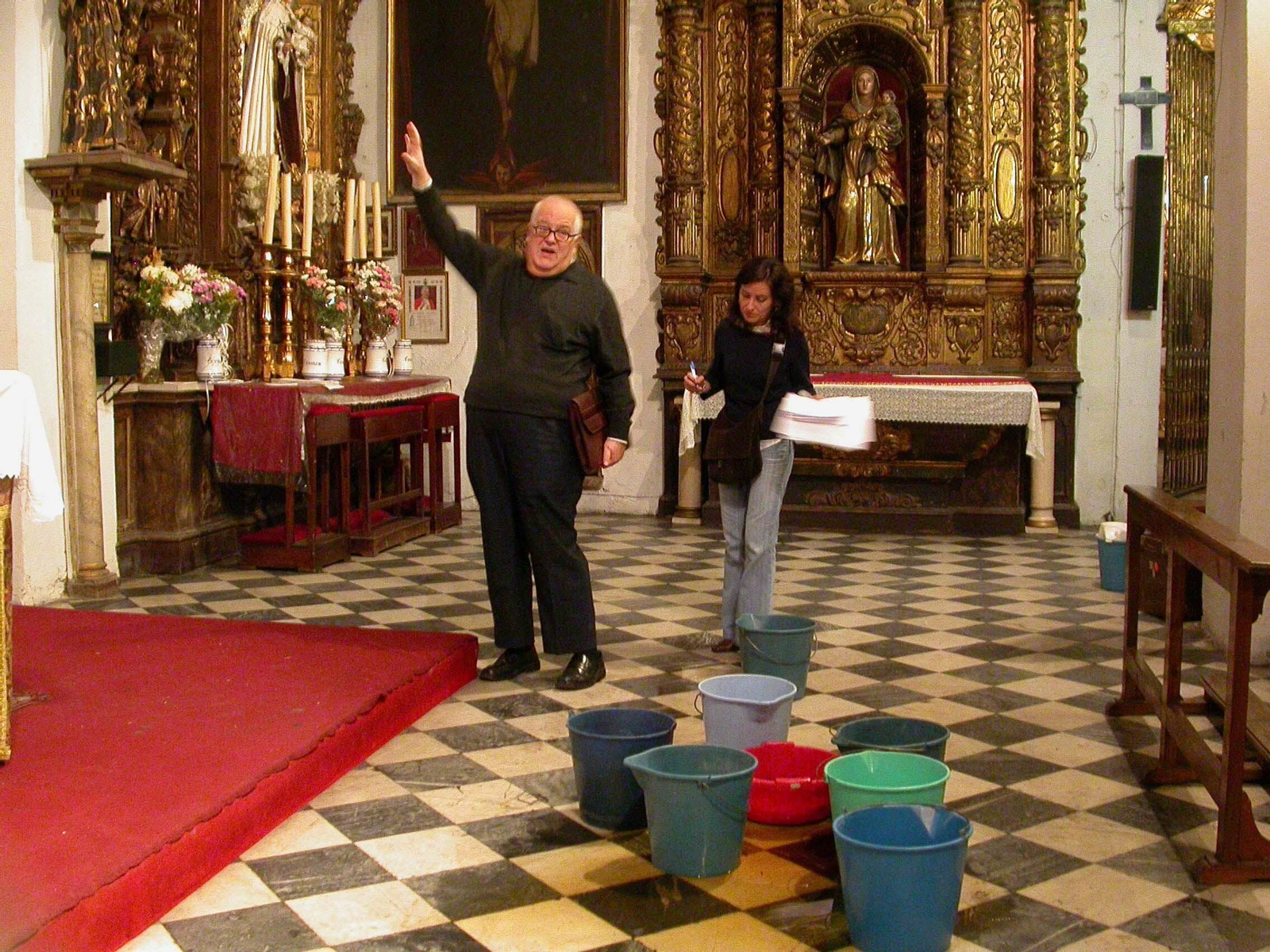 Antonio Hiraldo, cuando clamaba por la restauración de Santa Catalina.