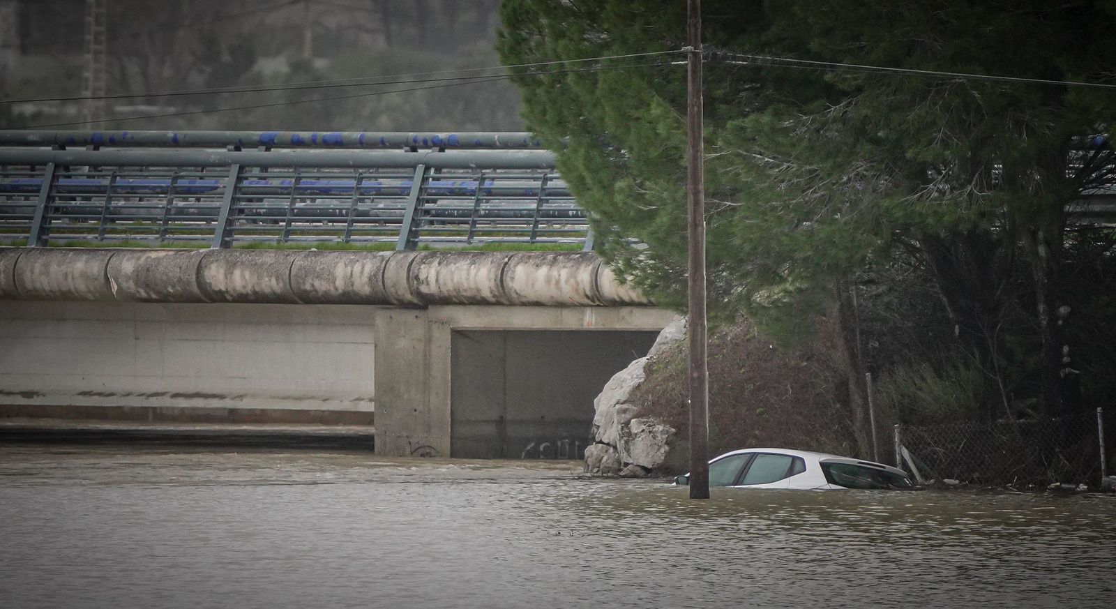 Imágenes de las zonas afectadas por la crecida del rio Guadalete en Jerez