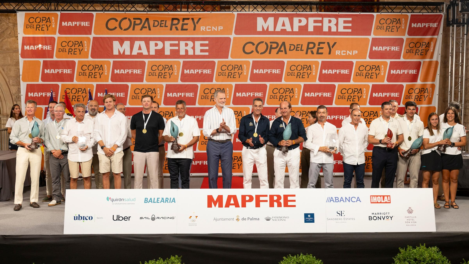 Las fotos de la entrega de premios de la Copa del Rey Mapfre de vela
