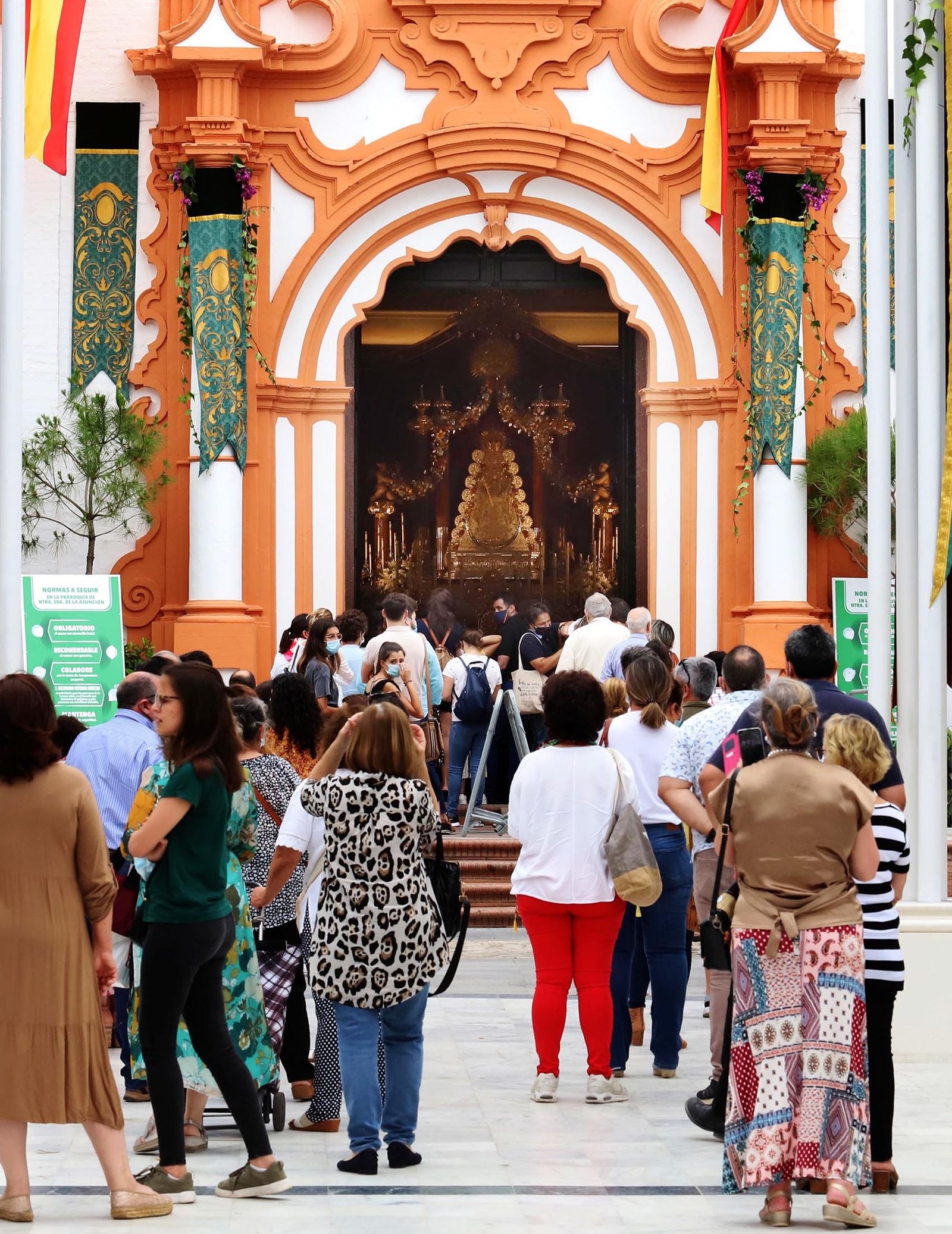 Imágenes de la Virgen del Rocío en el Lunes de Pentecostés 2020