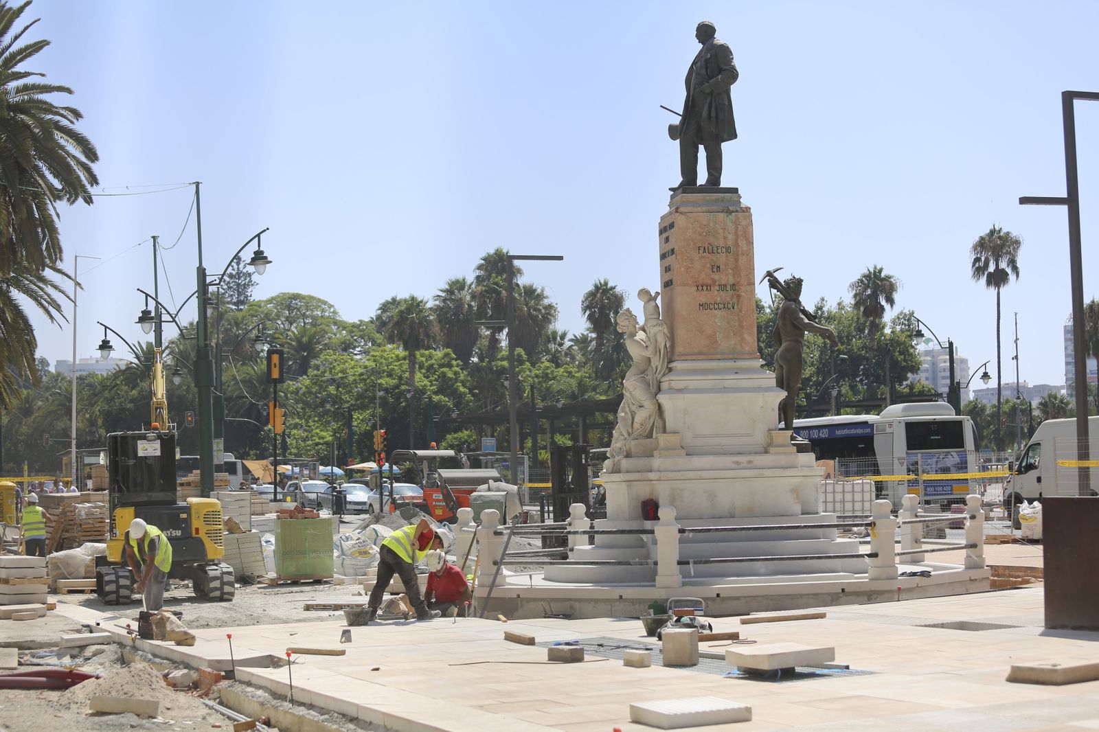 Las fotos de la peatonalización de la Alameda Principal de Málaga