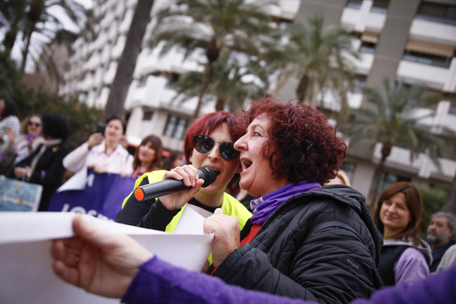 Las imágenes de la manifestación realizada por la Plataforma de Acción Feminista en Almería