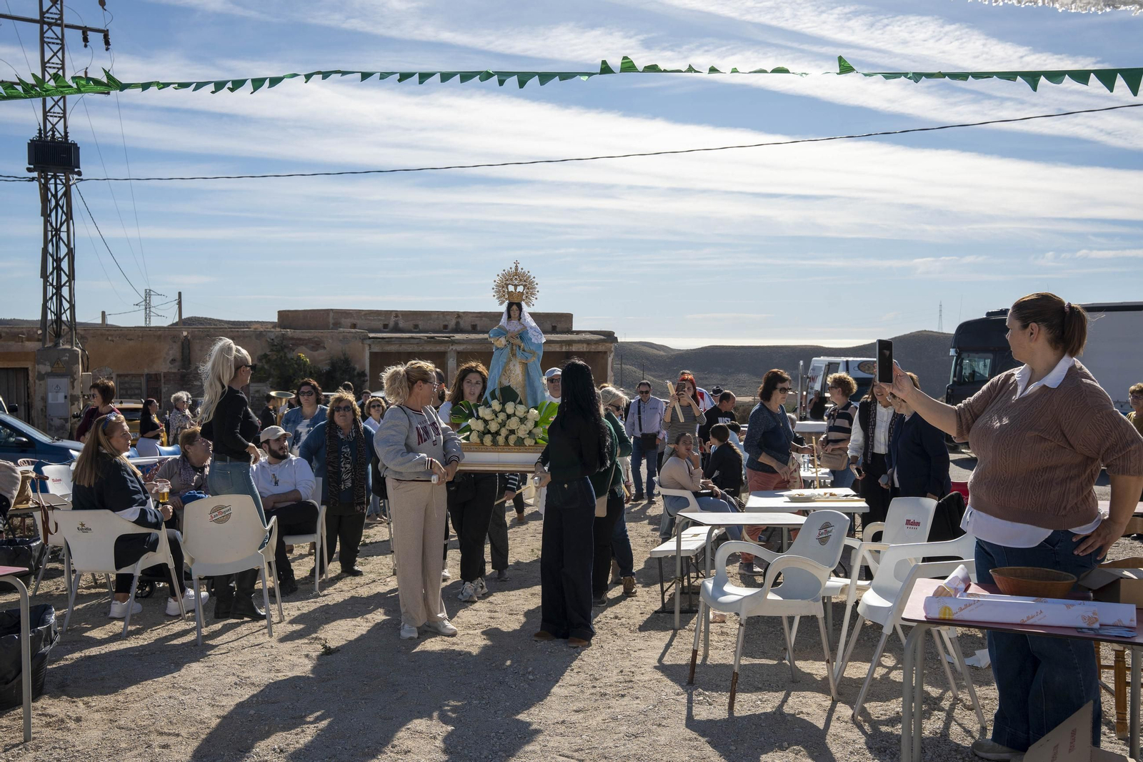 Las imágenes de la romería en Cuevas de Los Úbeda