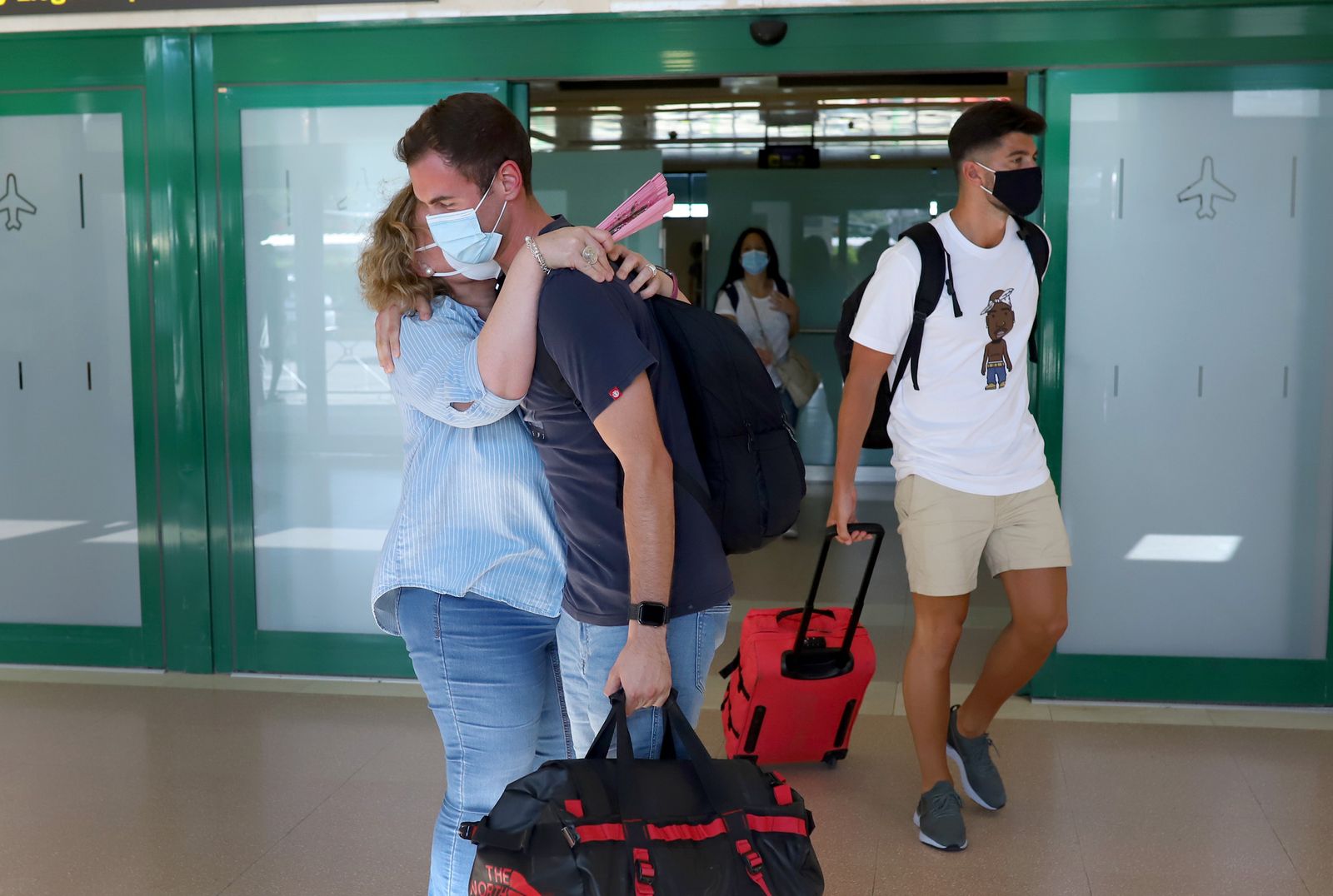 Llegada del primer vuelo de Ryanair desde Barcelona tras la pandemia