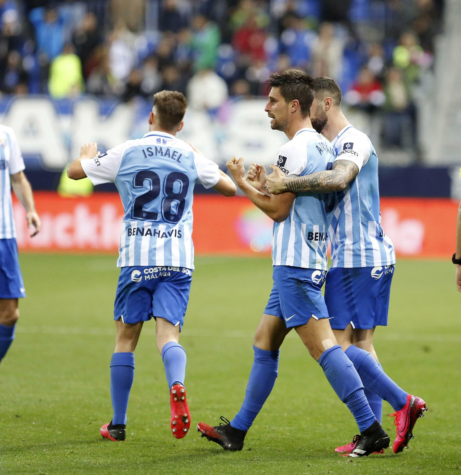 El Málaga-Numancia, en fotos