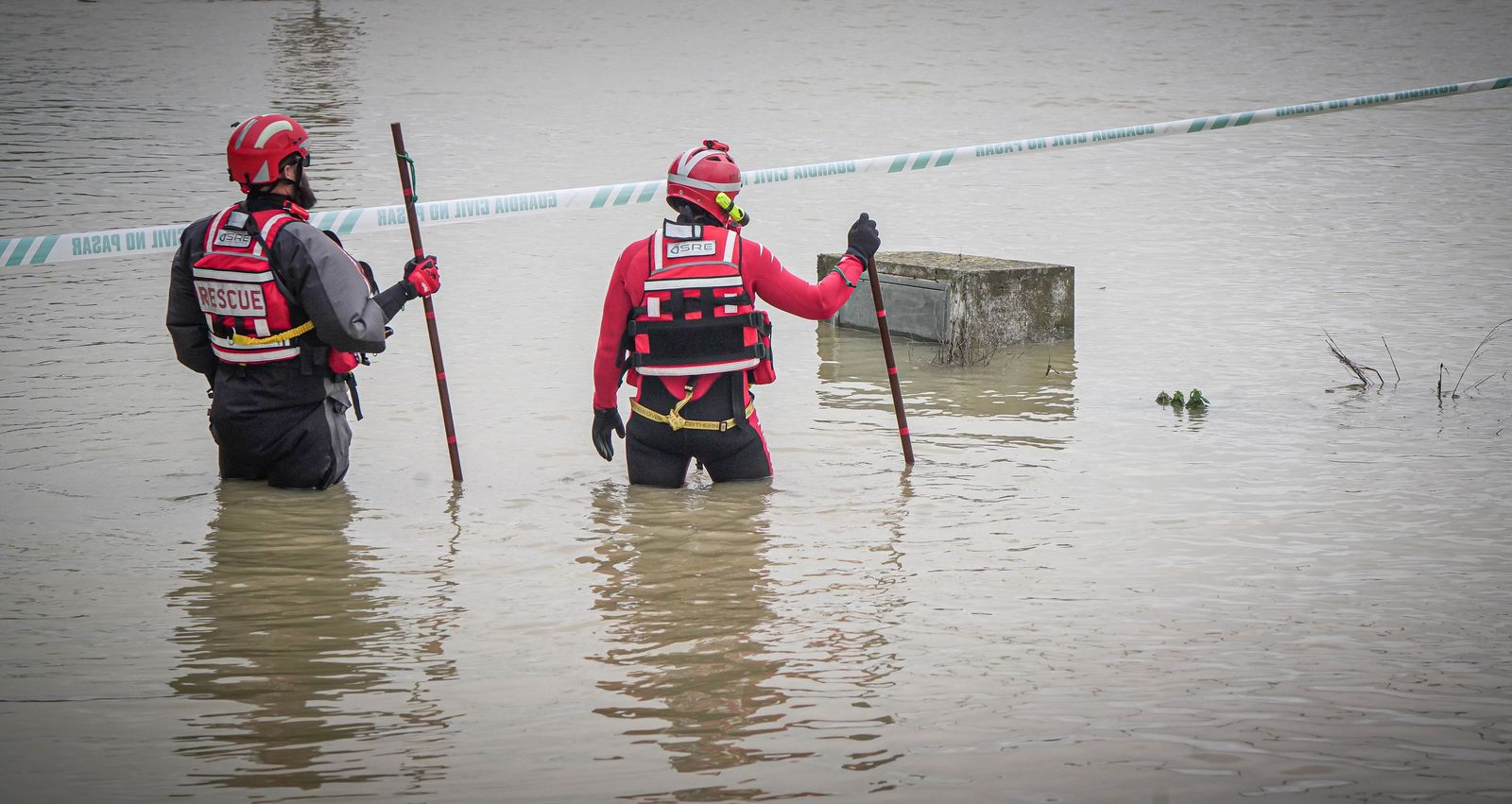 Imágenes de las zonas afectadas por la crecida del rio Guadalete en Jerez