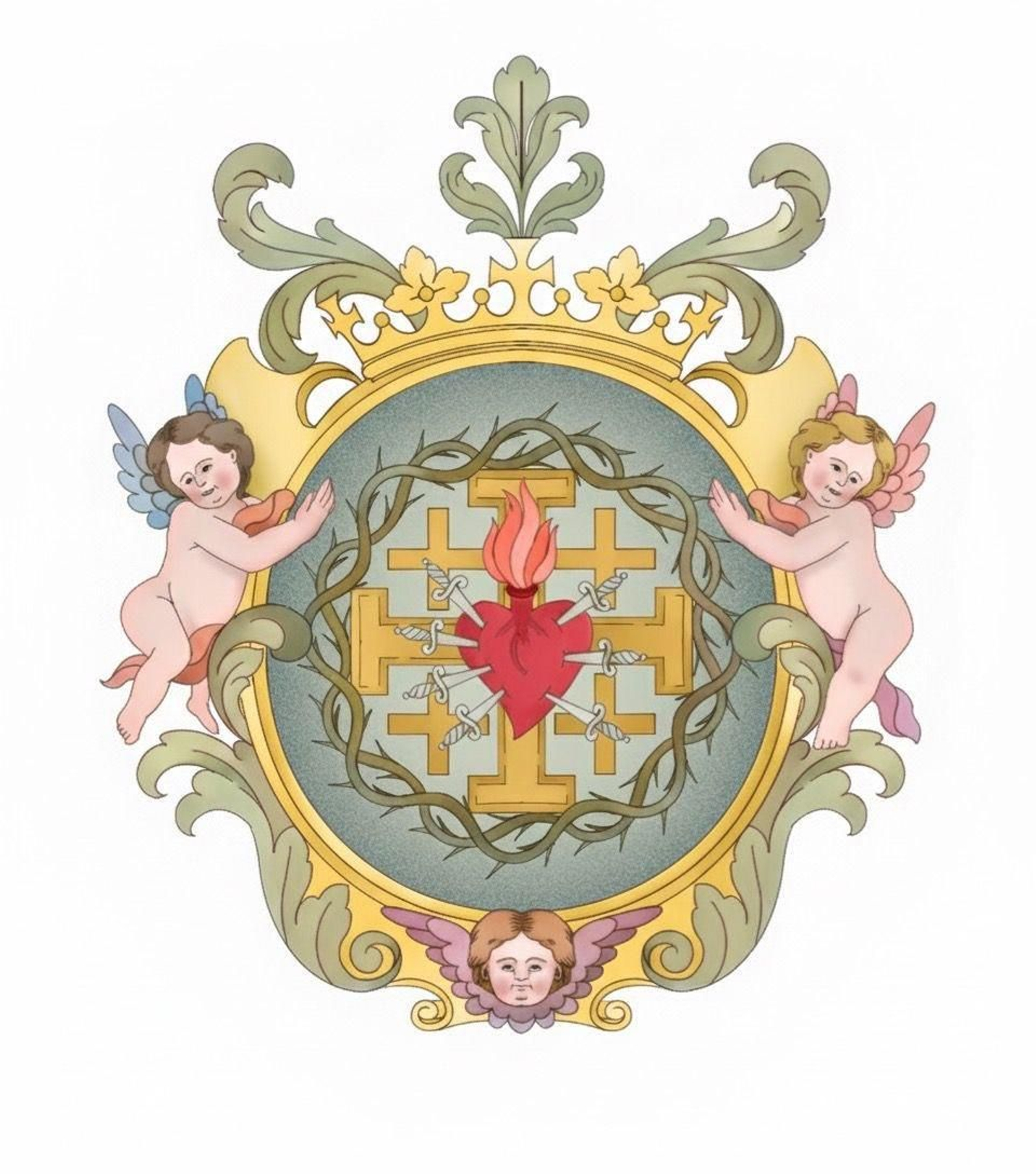 Detalle de este nuevo escudo, digitalizado por Castro del Pozo