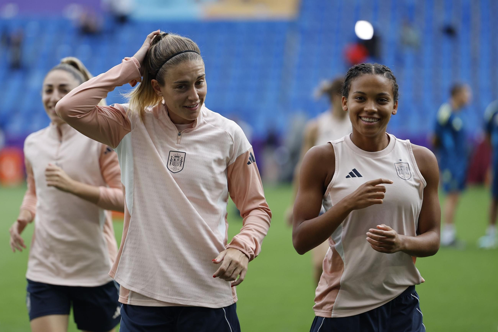 Las fotos de España antes de la final de la Eurocopa femenina