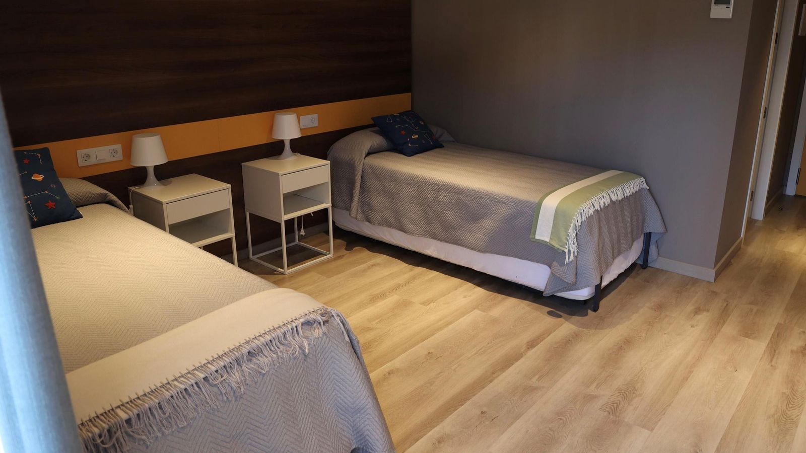 Una de las habitaciones que pueden ser de para 3, 4 ó 5 personas.